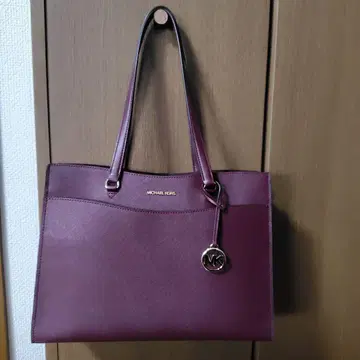 마이클 코어스 버건디 토트백