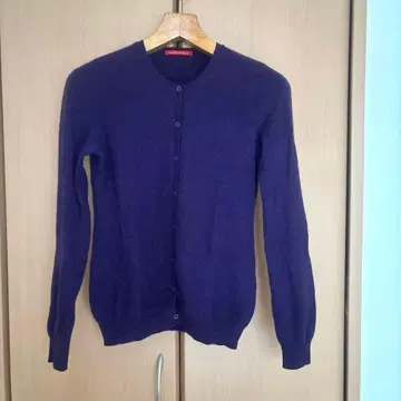 LIMITED EDITIOn 캐시미어 100 퍼플 가디건