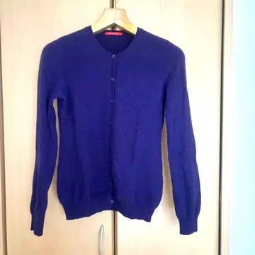 LIMITED EDITIOn 캐시미어 100 퍼플 가디건