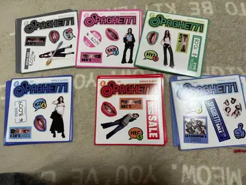 LESSERAFIM 스파게티 컴팩트 봉입 스티커 96개