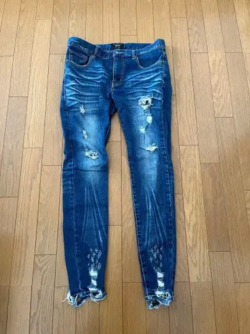 glamb 데미지 가공 스키니 데님