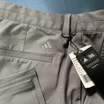 [ 미사용품 ] adidas 그레이 스트라이프 골프 팬츠 L