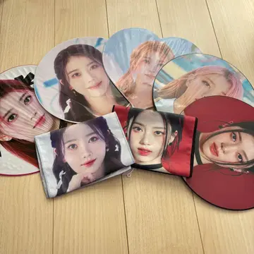 가격 인하 Kep1er 샤오팅 굿즈 세트 부채 x 5 슬로건 x 2