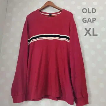 00's 갭 GAP 가슴 보더 서멀 코튼 스웨터 XL