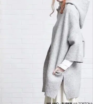 마리아 판초풍 코트