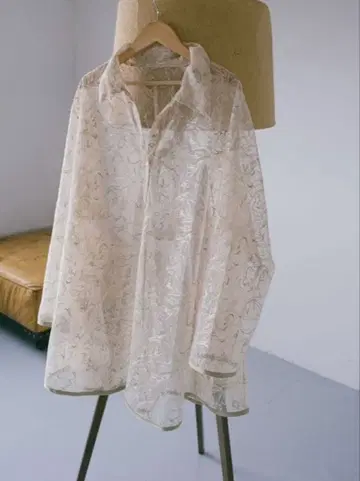 [ sahara ] Piping Lace Over Shirt