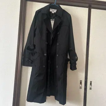 NATURAL BEAUTY BASIC 블랙 트렌치코트 L