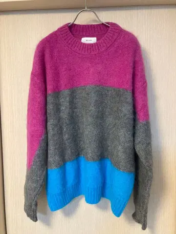 아라시 니노미야 카즈나리 착용 WELLDER 모헤어 니트 사이즈 4