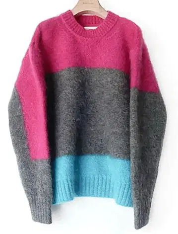 아라시 니노미야 카즈나리 착용 WELLDER 모헤어 니트 사이즈 4