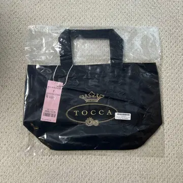 새상품 토카 TOCCA 로고 나일론 토트백 블랙