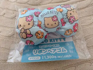 훼미리마트 한정판 헬로키티 리본 머리끈 Sanrio