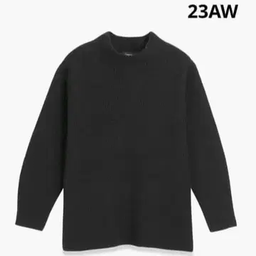 Theory 23AW 홀가먼트 울 캐시미어 니트 블랙