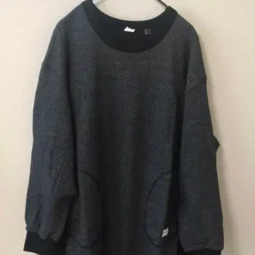 그레이 긴팔 티셔츠 원피스 F 사이즈