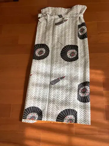 기모노 리메이크 맥시 길이 랩 스커트