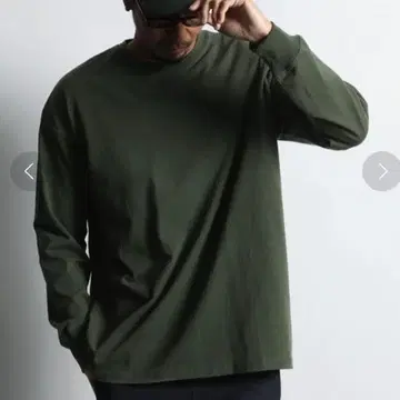 더퍼 8온스 헤비 웨이트 오버 사이즈 롱 T셔츠 L 올리브