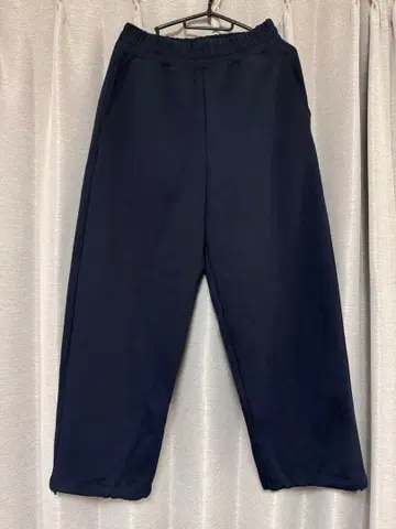 UNIQLO C 맨투맨 와이드 팬츠 네이비 S