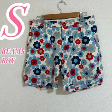BEAMS BOY 빔즈 보이 꽃무늬 숏팬츠 S 캐주얼