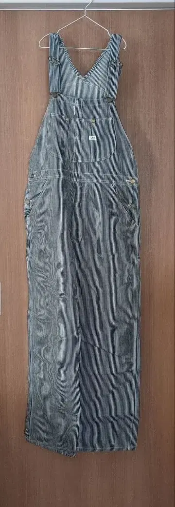 Lee 스트라이프 오버롤 네이비 화이트