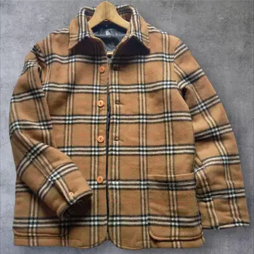 BURDEN 버든 노바 체크 울 싱글 코트 40