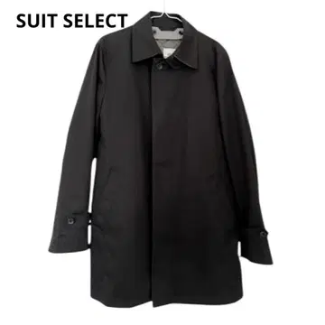 새상품급 SUIT SELECT 코트 블랙 스텐카라 코트 라이너 L