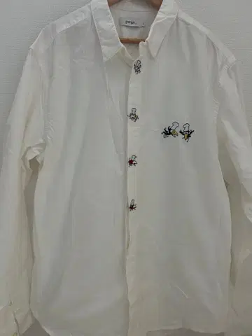 graniph 그라니프 롱 셔츠 긴팔 코튼 카라스노 빵집