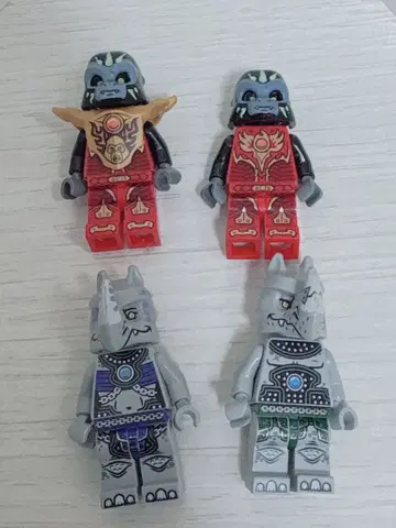 레고 치마 미니 피규어 고릴라족 사이족 4체