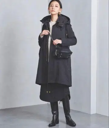 RERACS 블랙 모즈 코트 36