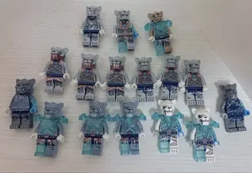 레고 치마 사벨 타이거족 미니 피규어 16개
