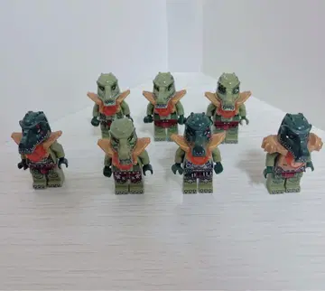 레고 치마 악어족 미니 피규어 7개
