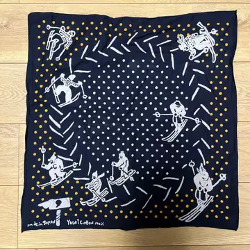 45R 반다나 미니 스카프 스키 패턴