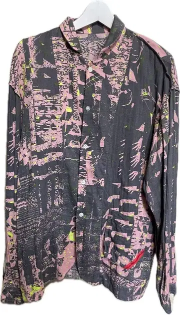 PHINGERIN 나이트 셔츠 Pink/Gray SizeFREE