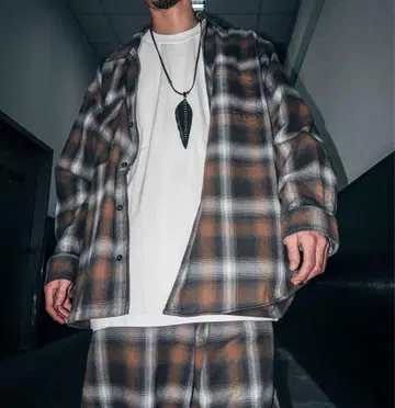 SSZ RAPOMBRE CHECK 팬츠 셔츠 상하의 세트 beams