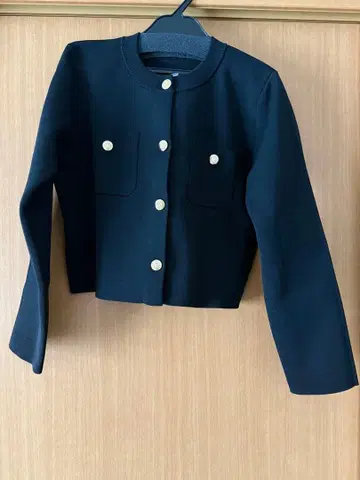 NATURAL BEAUTY BASIC 니트 자켓 블랙 FR 미사용