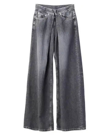 JOHN LAWRENCE SULLIVAN 데님 와이드 팬츠