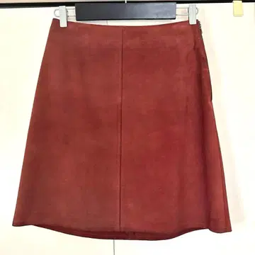 A.P.C. 카프 스웨이드 스커트 / 보르도 (안감 부착)