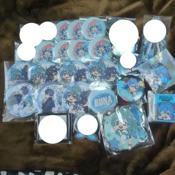 컬러풀 피치 루나 캔뱃지 아크릴 스탠드 키링 세트 루나님