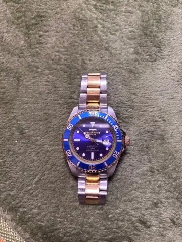 테크노스 파란색 시계 정크제품 취급