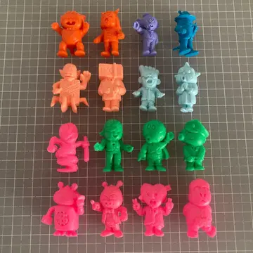 콘노 산업 트라이던트 혈액형 캐릭터 지우개 피규어 전 16종