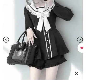 귀 달린 세일러 카라 셋업 셋업 지뢰계 S