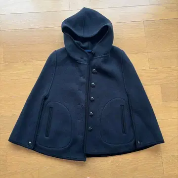 MACKINTOSH 후드 부착 네이비 판초