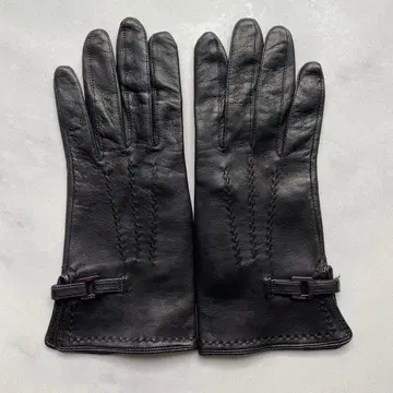 새상품급 핑키&다이앤 가죽 장갑 블랙 검정 가죽 장갑