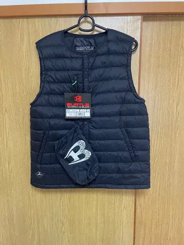 BURTLE 블랙 다운 베스트 L