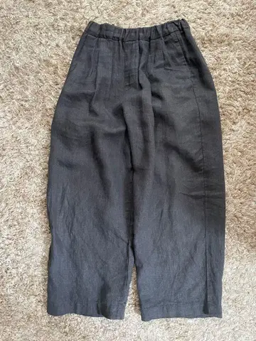 travail manuel 프렌치 린넨 트윌 2턱 팬츠