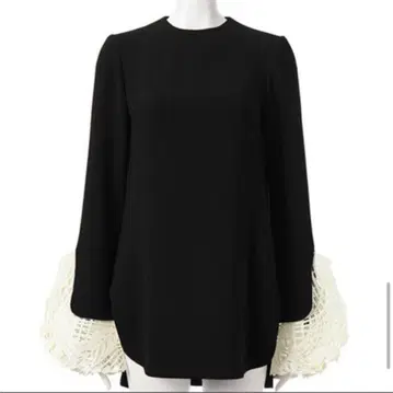 mamekurogouchi 자수 커프스 탑