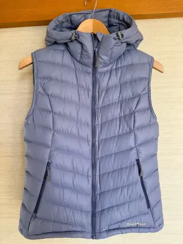 새상품 mont-bell 다운 베스트 하이랜드 후드 베스트 S