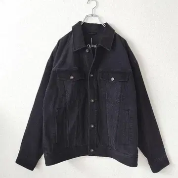 relax JACK&JONES 블랙 데님 자켓 G