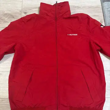 TOMMY HILFIGER 레드 나일론 자켓 M