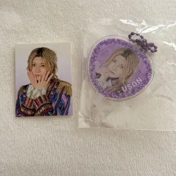 유선 러브시크 부채 아크릴 키링 스티커