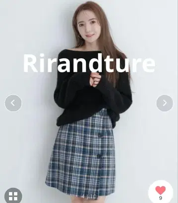 (미사용 새상품) 리랜드트루 스파크 체크 미니 스커트