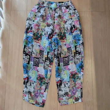 스칼라 컬러풀 패치워크 캐주얼 팬츠